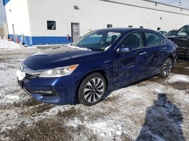 2017 Honda Accord Hybrid Exl მანქანა იყიდება აუქციონზე, vin: JHMCR6F56HC001980, აუქციონის ნომერი: 42348323