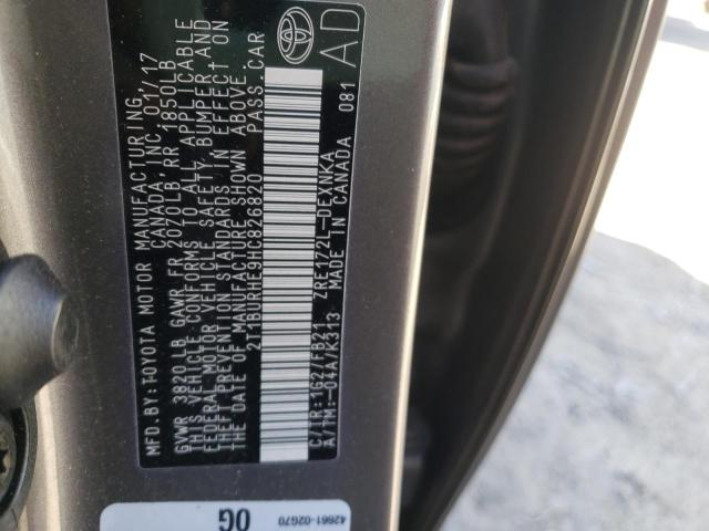 Продажа на аукционе авто 2017 Toyota Corolla L, vin: 2T1BURHE9HC826820, номер лота: 42577473