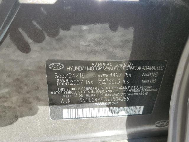 Aukcja sprzedaży 2017 Hyundai Sonata Se, vin: 5NPE24AF2HH504266, numer aukcji: 42282293
