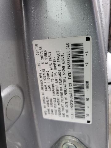 Aukcja sprzedaży 2010 Honda Accord Lx, vin: 1HGCP2F32AA111121, numer aukcji: 42062703