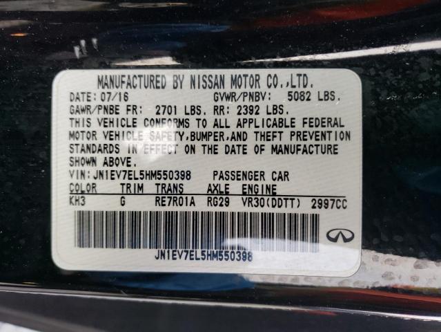 Aukcja sprzedaży 2017 Infiniti Q60 Premium, vin: JN1EV7EL5HM550398, numer aukcji: 42564583