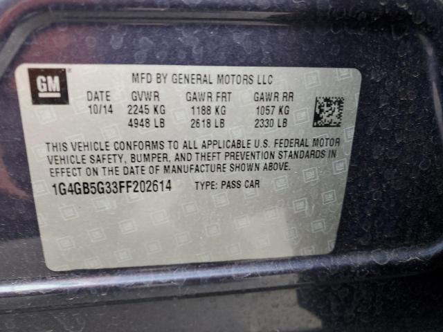 Aukcja sprzedaży 2015 Buick Lacrosse, vin: 1G4GB5G33FF202614, numer aukcji: 42653223