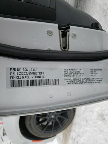 42593353 :رقم المزاد ، 2C3CDXJG5MH613663 vin ، 2021 Dodge Charger Sxt مزاد بيع
