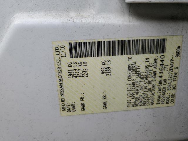 Продажа на аукционе авто 2011 Nissan Altima Base, vin: 1N4AL2AP5BN436440, номер лота: 42482833