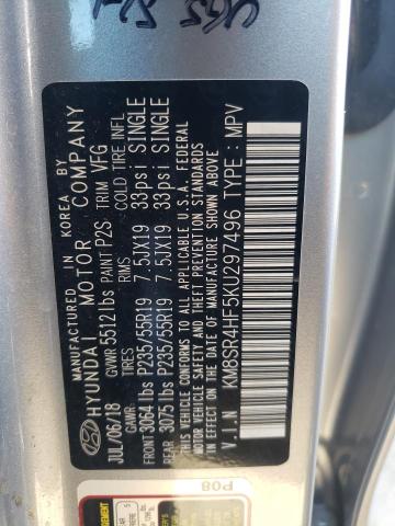 41863643 :رقم المزاد ، KM8SR4HF5KU297496 vin ، 2019 Hyundai Santa Fe Xl Se Ultimate مزاد بيع