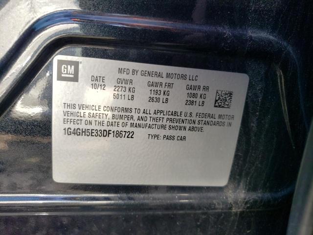 42754973 :رقم المزاد ، 1G4GH5E33DF186722 vin ، 2013 Buick Lacrosse Premium مزاد بيع