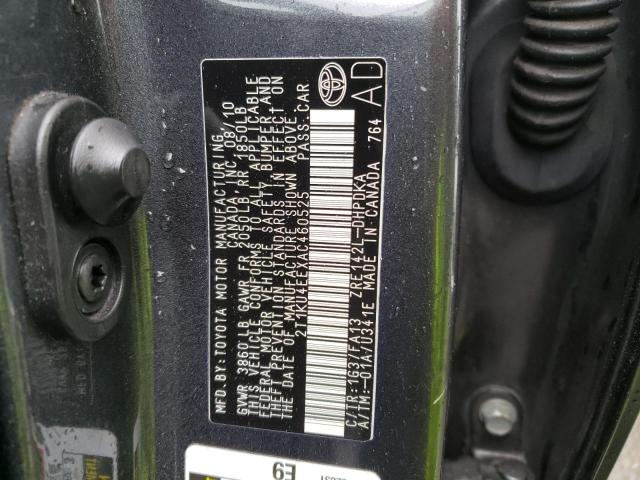 Auction sale of the 2010 Toyota Corolla Matrix, vin: 2T1KU4EEXAC460525, lot number: 42449123