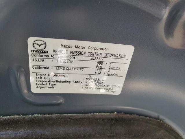 2022 Mazda 3 Preferred მანქანა იყიდება აუქციონზე, vin: 3MZBPACL2NM314735, აუქციონის ნომერი: 42516993
