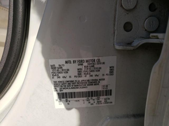 Продаж на аукціоні авто 2013 Ford Edge Sel, vin: 2FMDK3J95DBC52983, номер лоту: 42917133
