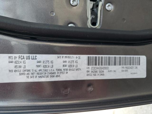 Продаж на аукціоні авто 2016 Dodge Charger Sxt, vin: 2C3CDXHG3GH259331, номер лоту: 43036923