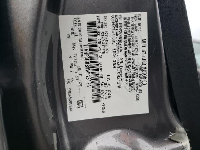 2011 Ford Focus Ses მანქანა იყიდება აუქციონზე, vin: 1FAHP3GN8BW125156, აუქციონის ნომერი: 43135283