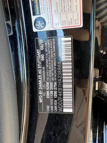 Aukcja sprzedaży 2017 Mercedes-benz E 300 4matic, vin: WDDZF4KB1HA238866, numer aukcji: 43561263