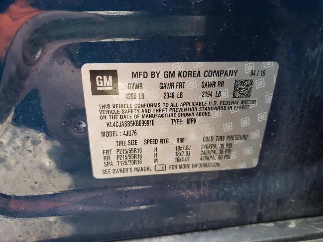 Aukcja sprzedaży 2019 Buick Encore Preferred, vin: KL4CJASB5KB899910, numer aukcji: 43435643