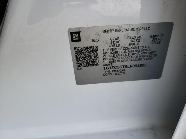 Aukcja sprzedaży 2020 Chevrolet Malibu Ls, vin: 1G1ZC5ST9LF004805, numer aukcji: 43502593