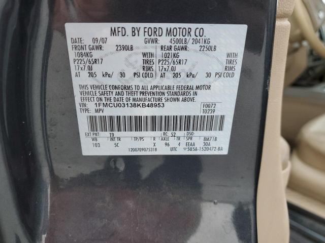Продаж на аукціоні авто 2008 Ford Escape Xlt, vin: 1FMCU03138KB48953, номер лоту: 43602843