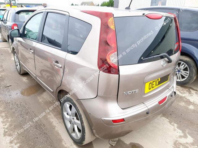 2010 Nissan Note N-tec მანქანა იყიდება აუქციონზე, vin: SJNFDAE11U2081486, აუქციონის ნომერი: 43166263
