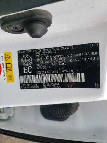 Aukcja sprzedaży 2019 Lexus Rx 350 Base, vin: 2T2BZMCA1KC169703, numer aukcji: 43684623