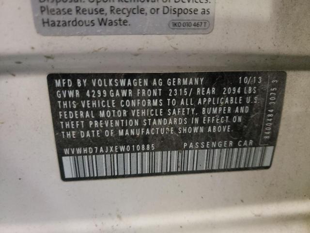 Aukcja sprzedaży 2014 Volkswagen Gti, vin: WVWHD7AJXEW010885, numer aukcji: 43239233