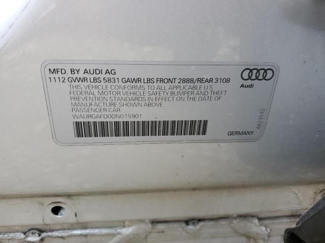 Продажа на аукционе авто 2013 Audi A8 L Quattro, vin: WAURGAFD0DN015901, номер лота: 43517523