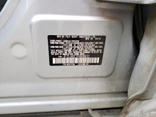 Aukcja sprzedaży 2015 Subaru Forester 2.5i Premium, vin: JF2SJADC7FH808633, numer aukcji: 43578623