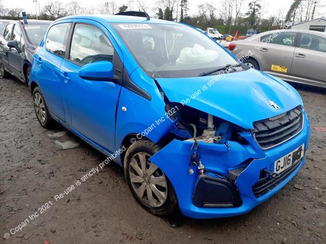2016 Peugeot 108 Active მანქანა იყიდება აუქციონზე, vin: VF3PSCFBCFR086821, აუქციონის ნომერი: 42938773