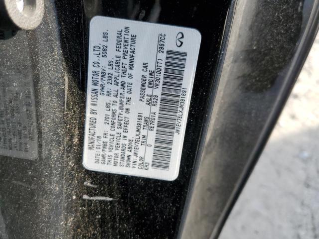 2018 Infiniti Q60 Luxe 300 მანქანა იყიდება აუქციონზე, vin: JN1EV7ELXJM391691, აუქციონის ნომერი: 43491003