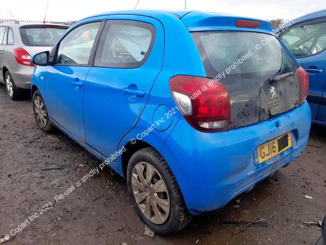 2016 Peugeot 108 Active მანქანა იყიდება აუქციონზე, vin: VF3PSCFBCFR086821, აუქციონის ნომერი: 42938773
