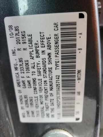 Aukcja sprzedaży 2009 Honda Accord Lx, vin: 1HGCP26389A057142, numer aukcji: 43313693