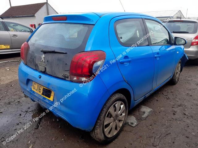 2016 Peugeot 108 Active მანქანა იყიდება აუქციონზე, vin: VF3PSCFBCFR086821, აუქციონის ნომერი: 42938773