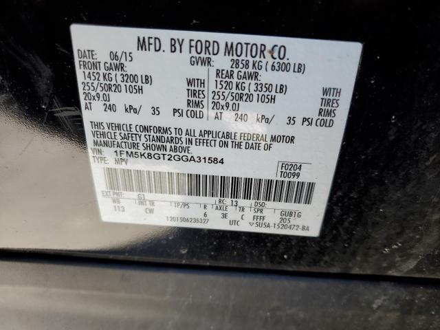 Aukcja sprzedaży 2016 Ford Explorer Sport, vin: 1FM5K8GT2GGA31584, numer aukcji: 43787043