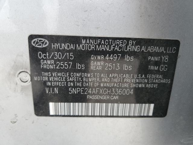 Продажа на аукционе авто 2016 Hyundai Sonata Se, vin: 5NPE24AFXGH336004, номер лота: 43602973
