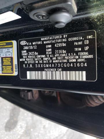 Aukcja sprzedaży 2012 Kia Optima Lx, vin: 5XXGM4A73CG041604, numer aukcji: 43683823