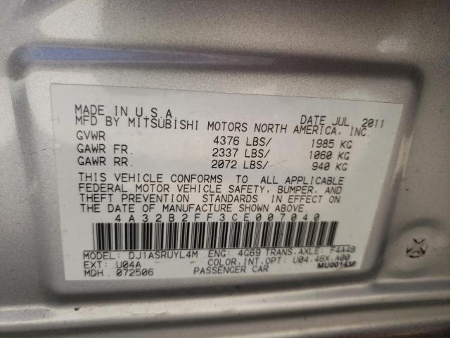 Aukcja sprzedaży 2012 Mitsubishi Galant Fe, vin: 4A32B2FF3CE007040, numer aukcji: 43402803