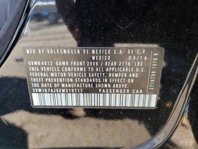Aukcja sprzedaży 2014 Volkswagen Jetta Base, vin: 3VW1K7AJ5EM319717, numer aukcji: 43935743