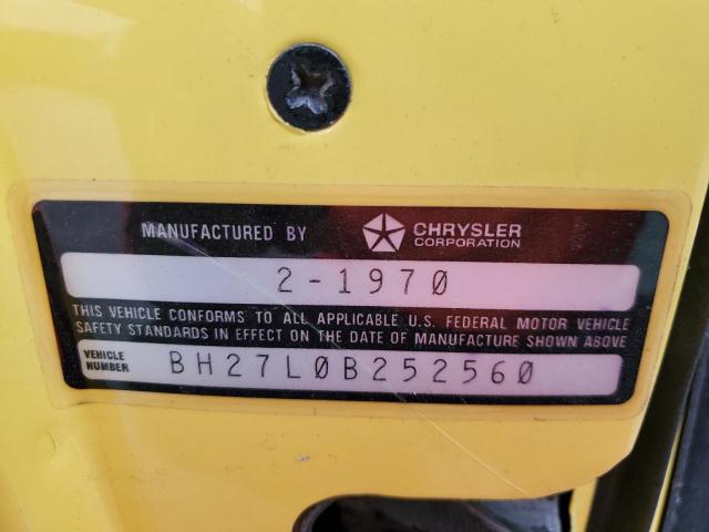 43606663 :رقم المزاد ، BH27L0B252560 vin ، 1970 Plymouth Cuda مزاد بيع