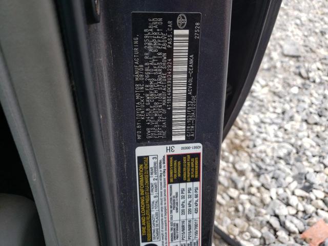 Aukcja sprzedaży 2009 Toyota Camry Base, vin: 4T1BE46KX9U342924, numer aukcji: 43624973