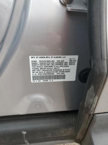 Aukcja sprzedaży 2017 Honda Pilot Touring, vin: 5FNYF5H95HB028584, numer aukcji: 43856573