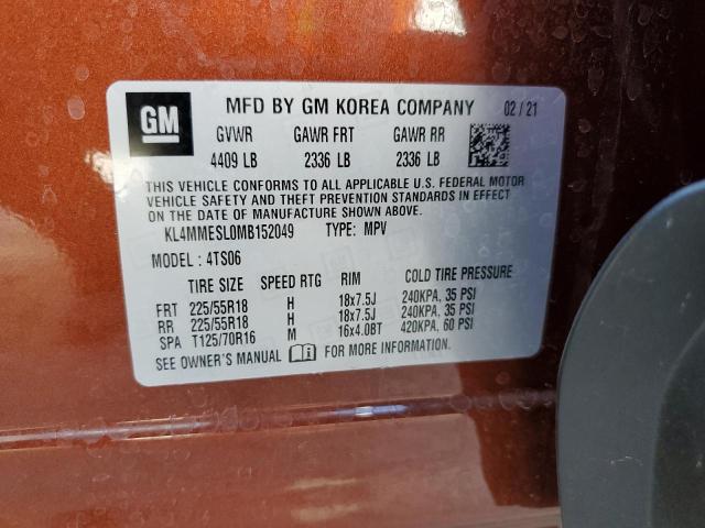 Aukcja sprzedaży 2021 Buick Encore Gx Select, vin: KL4MMESL0MB152049, numer aukcji: 43772053