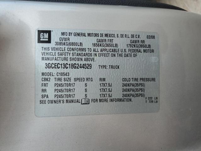 Aukcja sprzedaży 2008 Chevrolet Silverado C1500, vin: 3GCEC13C18G244529, numer aukcji: 43846193