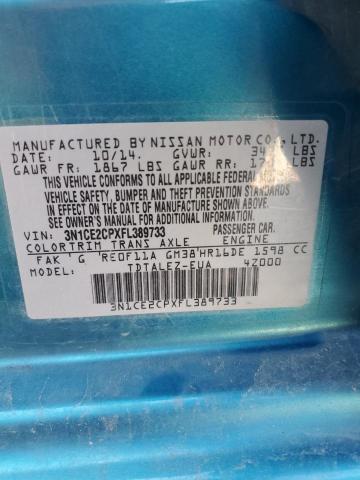 Aukcja sprzedaży 2015 Nissan Versa Note S, vin: 3N1CE2CPXFL389733, numer aukcji: 43934163