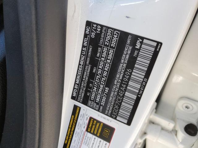 Aukcja sprzedaży 2014 Mercedes-benz Gl 450 4matic, vin: 4JGDF7CE4EA419496, numer aukcji: 43975683