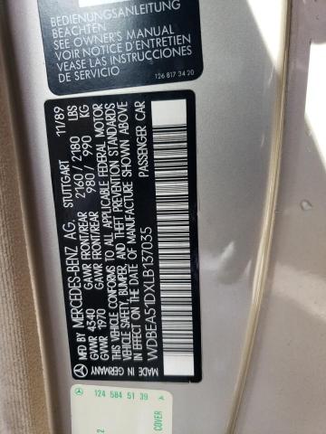 Продаж на аукціоні авто 1990 Mercedes-benz 300 Ce, vin: WDBEA51DXLB137035, номер лоту: 43812863