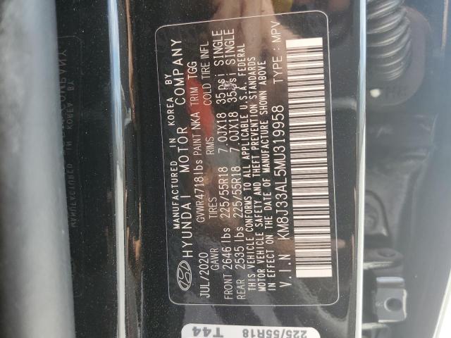 2021 Hyundai Tucson Limited მანქანა იყიდება აუქციონზე, vin: KM8J33AL5MU319958, აუქციონის ნომერი: 43728313