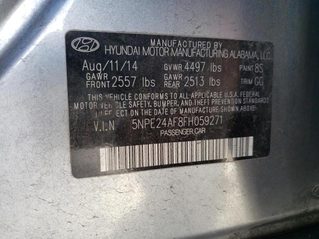 2015 Hyundai Sonata Se მანქანა იყიდება აუქციონზე, vin: 5NPE24AF8FH059271, აუქციონის ნომერი: 43855963