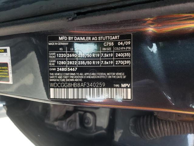 2010 Mercedes-benz Glk 350 4matic მანქანა იყიდება აუქციონზე, vin: WDCGG8HB8AF340259, აუქციონის ნომერი: 43820643