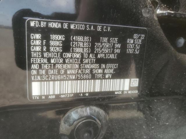 Aukcja sprzedaży 2022 Honda Hr-v Ex, vin: 3CZRU6H52NM755860, numer aukcji: 43904473