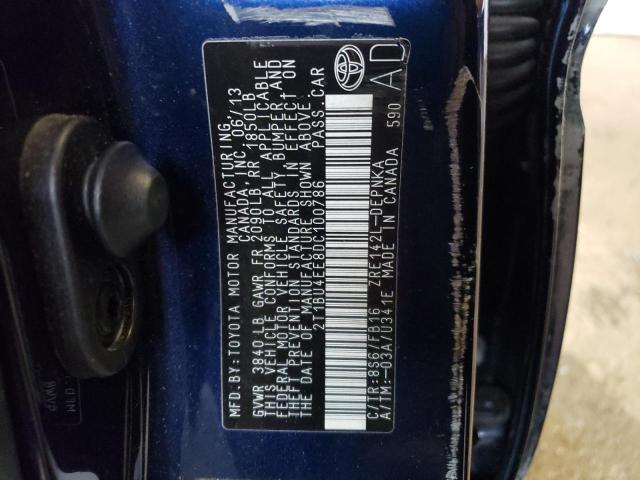 Aukcja sprzedaży 2013 Toyota Corolla Base, vin: 2T1BU4EE8DC100786, numer aukcji: 43765863