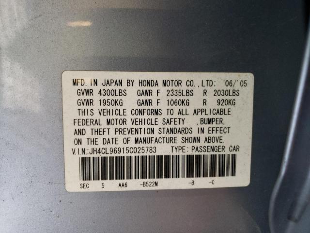 42759703 :رقم المزاد ، JH4CL96915C025783 vin ، 2005 Acura Tsx مزاد بيع