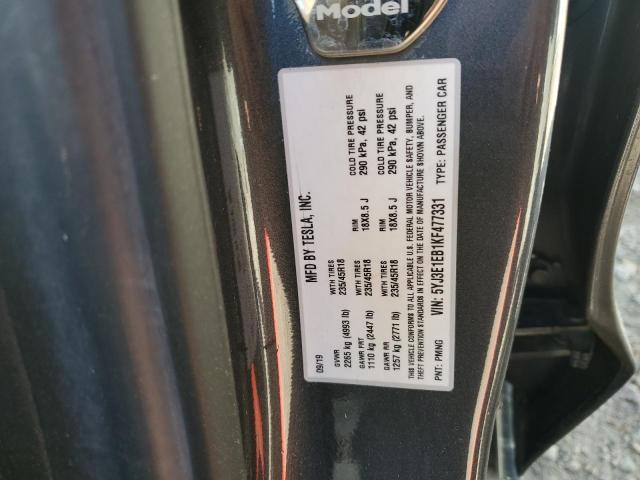 Aukcja sprzedaży 2019 Tesla Model 3, vin: 5YJ3E1EB1KF477331, numer aukcji: 43775753