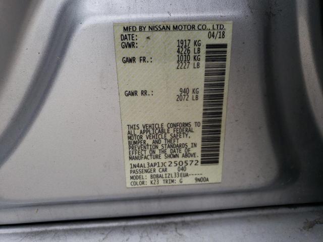 Aukcja sprzedaży 2018 Nissan Altima 2.5, vin: 1N4AL3AP1JC250572, numer aukcji: 43991963
